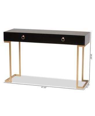 Beagan 15.7" Metal Contemporary Console Table