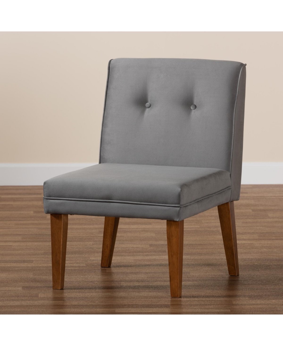 Baxton Studio Stewart 27" Wood Mid-Century Dining Chair