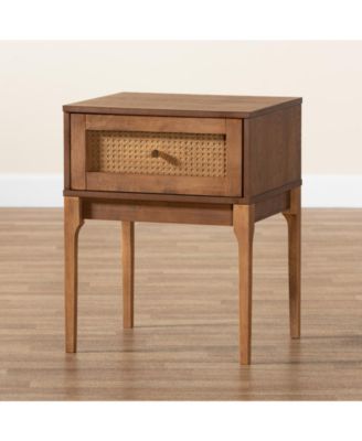 Ramiel 18.7" Rattan Mid-Century Nightstand