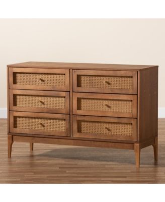 Ramiel 47.2 Rattan Mid-Century Dresser