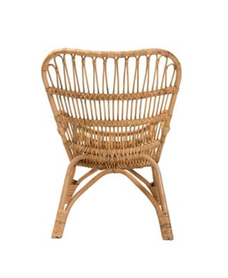 Earvin 31.9" Rattan Bohemian Armchair