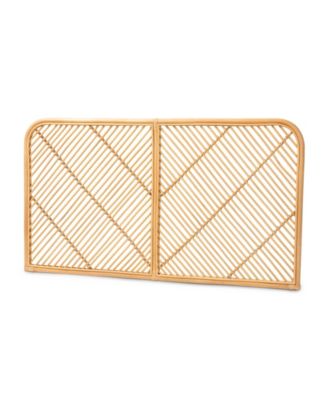 Sakina 63.8" Rattan Bohemian Queen Wall-Mount Headboard