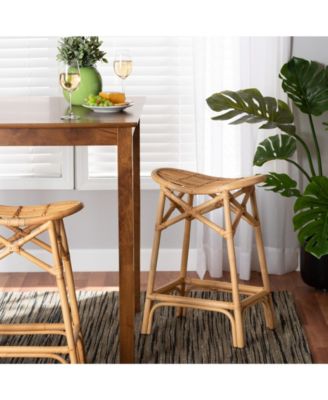 Elgon 26" Rattan Bohemian Counter Stool