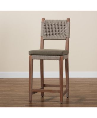 Heyna 24" Wood Mid-Century Counter Stool