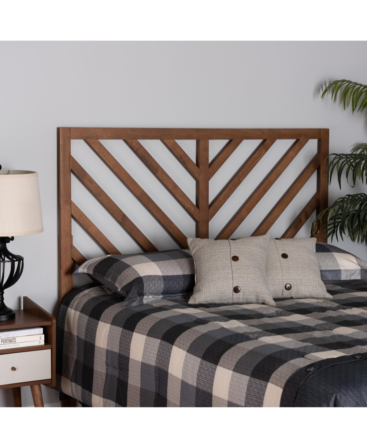 Furniture Belisma 78.1" Wood Contemporary King Headboard