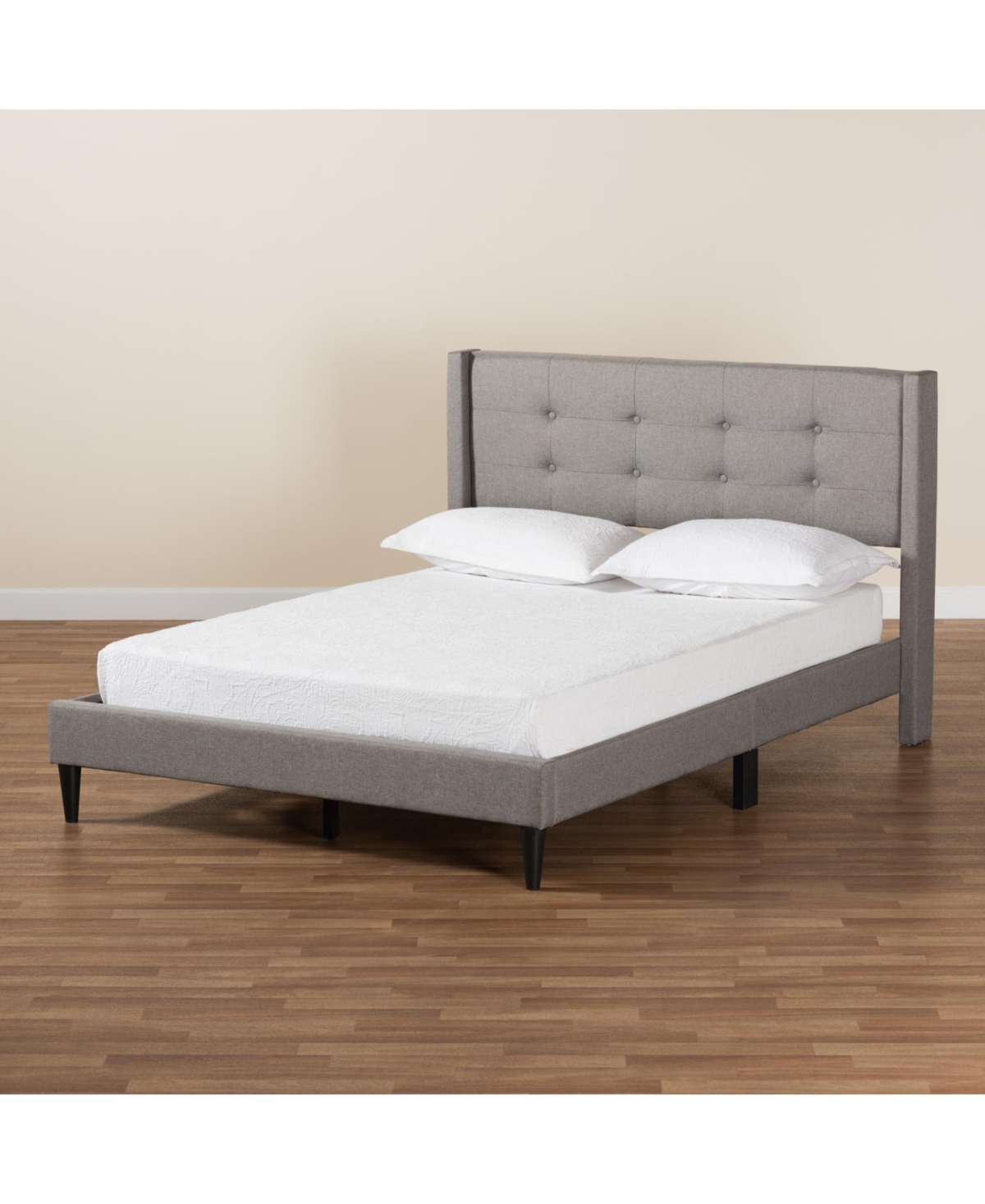 Boxton Studio Casol 88.4" Fabric Mid-Century Queen Platform Bed