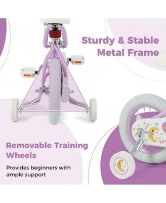 Kids Adjustable Training Bike with Dual Brake and Safety Features