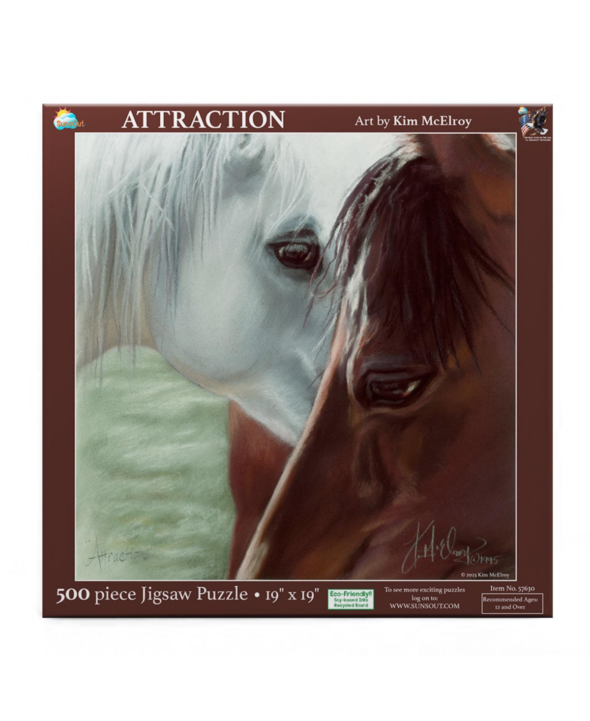 SunsOut Attraction 500 piece Jigsaw Puzzle for Adults