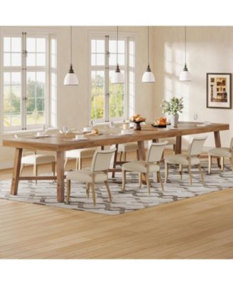 70.9-Inch Farmhouse Dining Table for 6-8, Large Rectangle Kitchen Table, Natural