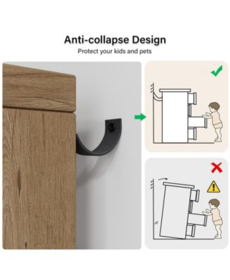 6 Drawer Dresser with Vintage Pattern Design, Modern Chest Dresser