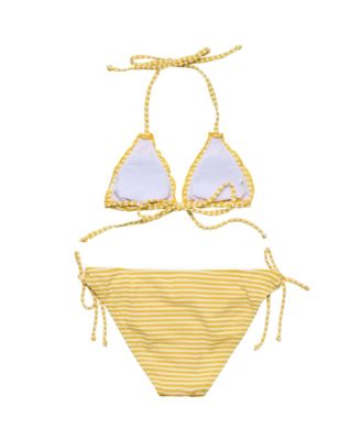 Big Girls Sunshine Stripe Teen Triangle Bikini