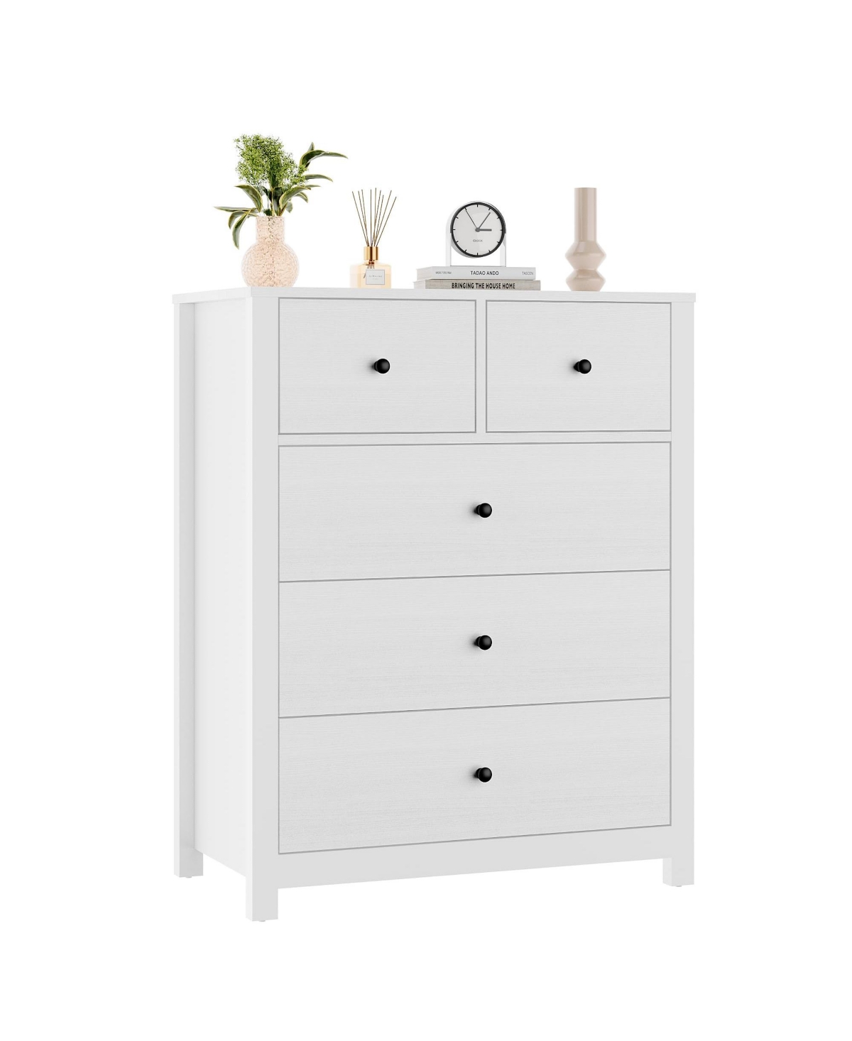 gaomon 5 Drawer Dresser for Bedroom, Modern Tall Organizer with Storage Drawers