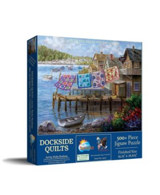 Dockside Quilts 500 piece Jigsaw Puzzle for Adults Large Pieces