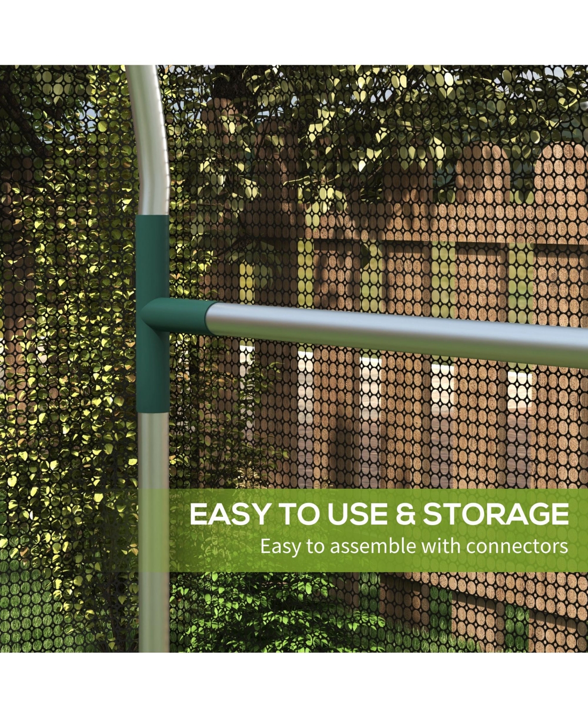 Outsunny 4' x 4' Plant Protection Tent Crop Cage with Door