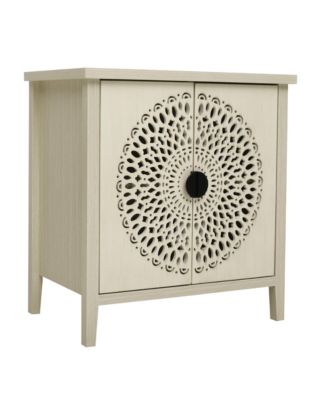 Streamdale Hollow-Carved 2 Door Accent Cabinet with Adjustable Shelf