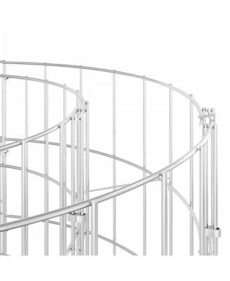 Gabion Raised Bed Silver Galvanized Iron Large Durable