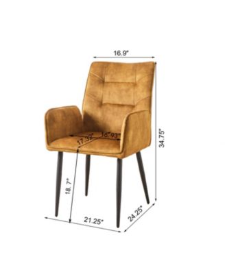 Velvet Dining Chairs (Set of 2)