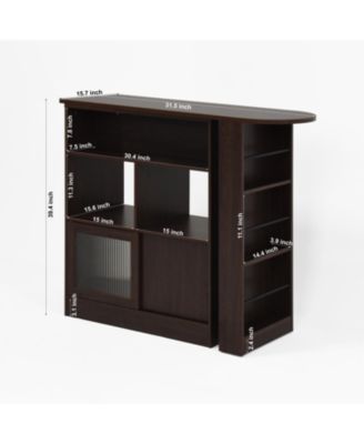  Rotating Bar Cabinet with Ample Storage