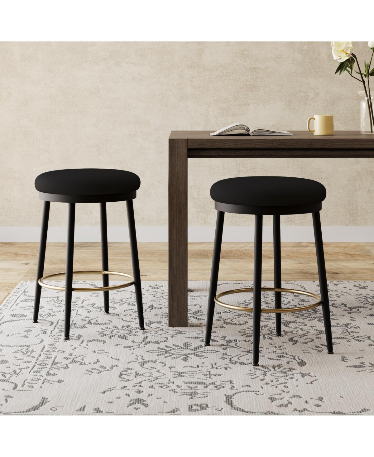 Streamdale Furniture Modern Counter Stools, Set of 2 (24.75