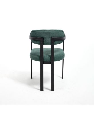 Streamdale Mid-Century Boucle Dining Chairs, Set of 2