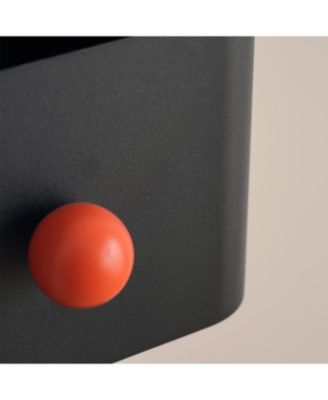  Black & Red Bookshelf/Side Table/Magazine Rack