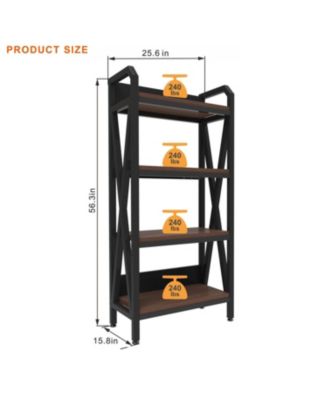  56" Baker's Rack 4-Level Storage Shelves