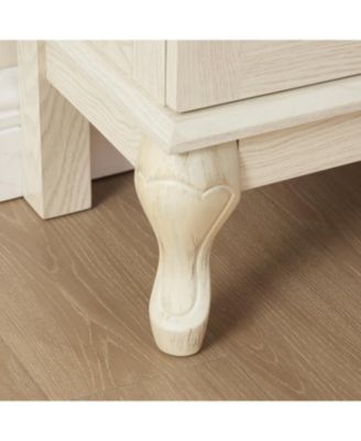 Lighted Curio Cabinet with Glass Doors & Adjustable Shelves - White