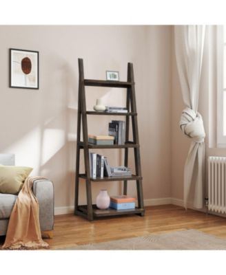 5-Tier Storage Shelf with Ladder Design