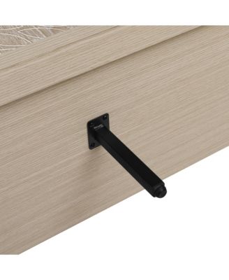 Modern Sideboard Buffet Cabinet with 4 Doors & Adjustable Shelves