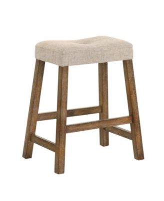  Rustic Backless Counter Stool Set of 2 - 25" Farmhouse Barstools