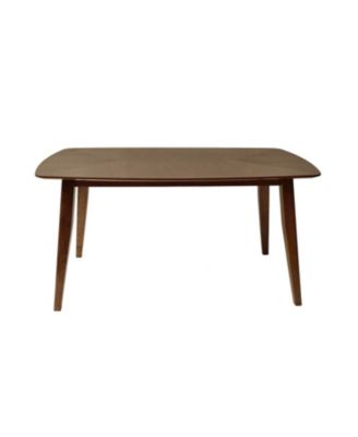 5-Pc Mid-Century Walnut Dining Set with Chairs