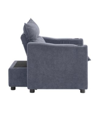 Convertible Velvet Sofa Bed - 3-in-1 Sleeper Couch