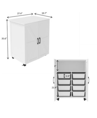 Rice Door Storage Cabinet - Large Capacity Durable
