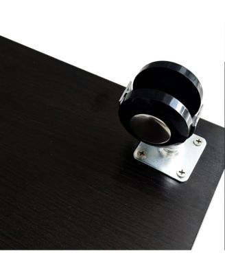 Bluetooth LED Tempered Glass Display Cabinet with Lock & Casters