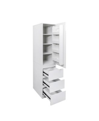 Kitchen Pantry Cabinet with Doors, Shelves & Drawers
