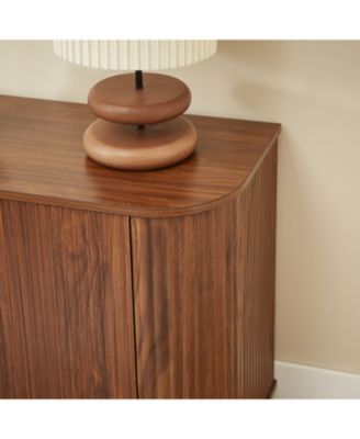 Walnut Wave Pattern Sideboard/TV Stand - 64"