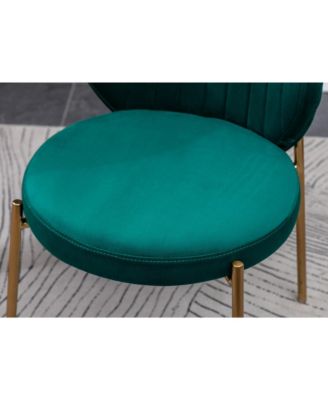  White Round Dining Set with 2 Chairs