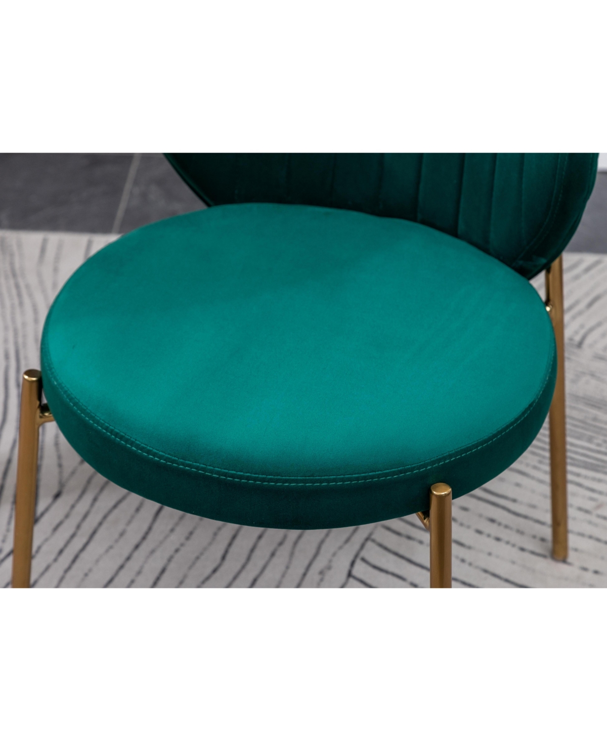 Streamdale Furniture White Round Dining Set with 2 Chairs