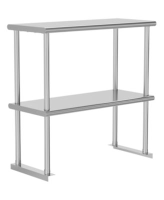 Double Overshelf 2 Tier Stainless Steel 12x36"