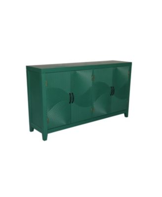 59" Green Accent Cabinet - Mid Century Modern Buffet/Console