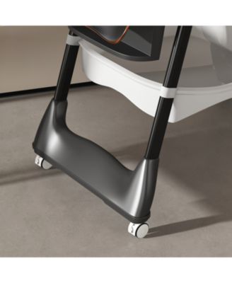 Adjustable Baby High Chair - Portable Feeding Seat (Black)