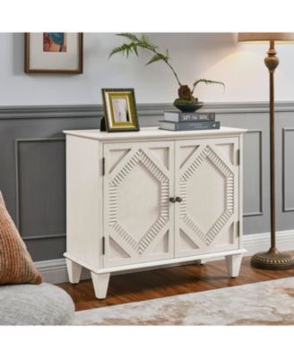 Retro Wooden Sideboard Buffet Cabinet - Antique White