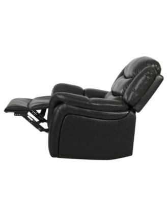 Streamdale Classic Black Berry PU Glider Recliner
