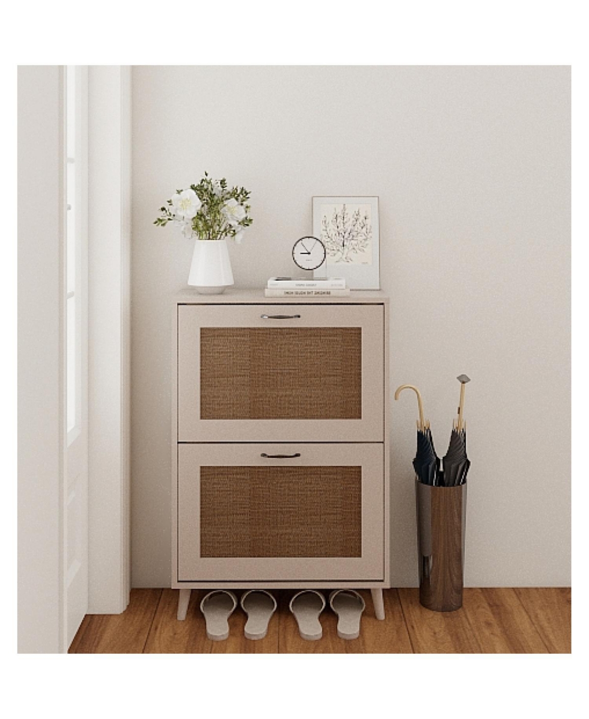 Streamdale Furniture 2-Tier Shoe Rack - Stable, Spacious, Holds 12 Pairs