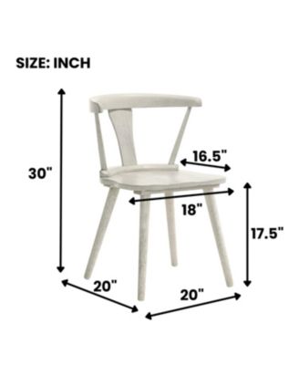 Streamdale 2 Rustic Farmhouse Dining Chairs