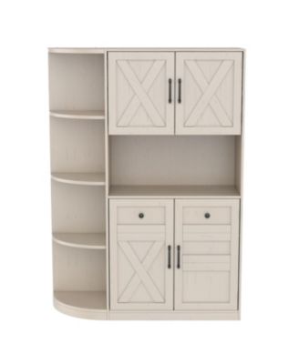 Hall Cabinet with Storage & Hooks
