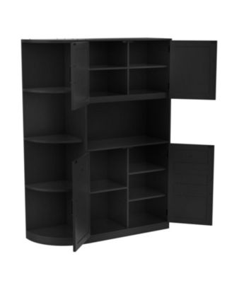 Hall Cabinet with Storage & Hooks