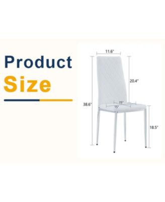 Leather Reception/Conference Chairs - White (8 Sets)