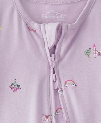 Baby Girls' Fairytale 2-Way Zip Sleep and Play Pajama
