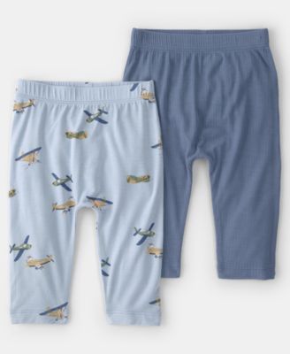 Baby Boys' Plane Print Pants, 2-Pack